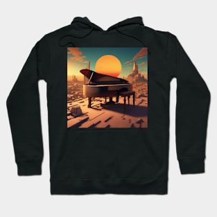 Abstract Image Including A Piano Hoodie